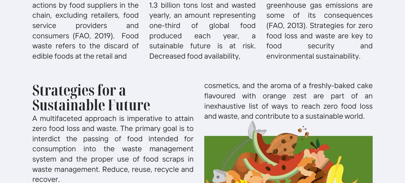 Zero Loss and Waste: Food